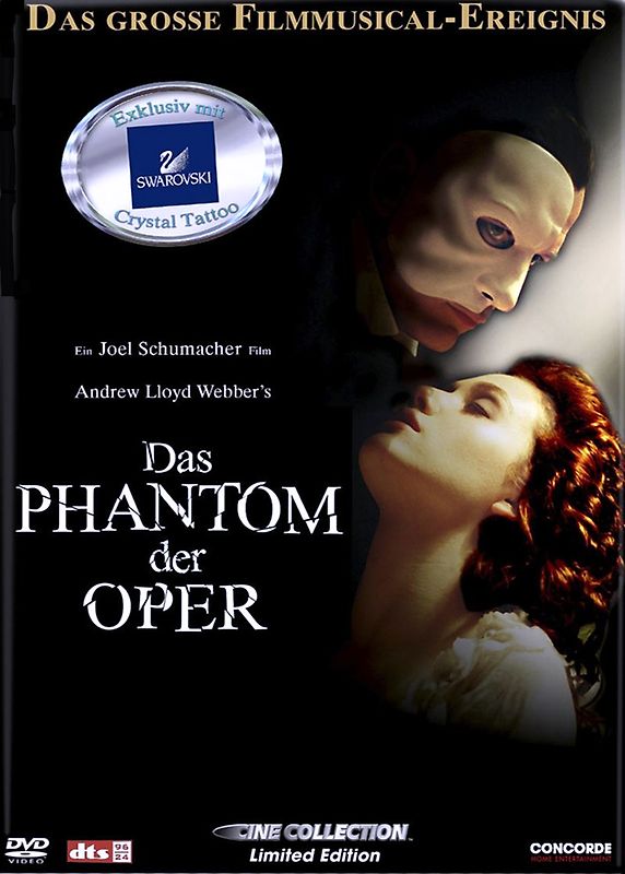 Das Phantom der Oper [Limited Edition inkl. Swarowsky Crystal Tattoo] DVD