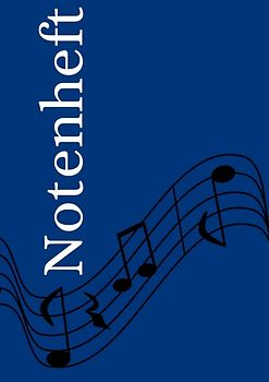 Notenheft: DIN A4 Notenlinienheft | 60 Seiten mit 12 Notenzeilen / Systeme pro Blatt | Papier 90g/m² | Musikheft mit Notenlinien