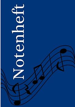 Notenheft: DIN A4 Notenlinienheft | 300 Seiten mit 12 Notenzeilen / Systeme pro Blatt | Papier 90g/m² | Musikheft mit Notenlinien