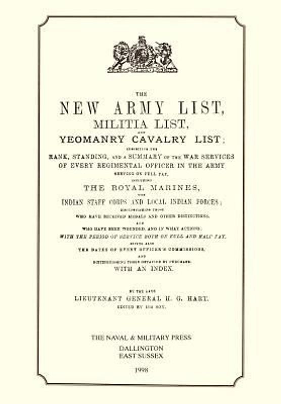 Hart's Army List 1895