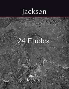 24 Etudes for Viola: op. 151