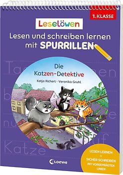 Leselöwen - Lesen und schreiben lernen mit Spurrillen - Die Katzen-Detektive