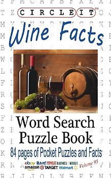 Circle It, Wine Facts, Word Search, Puzzle Book