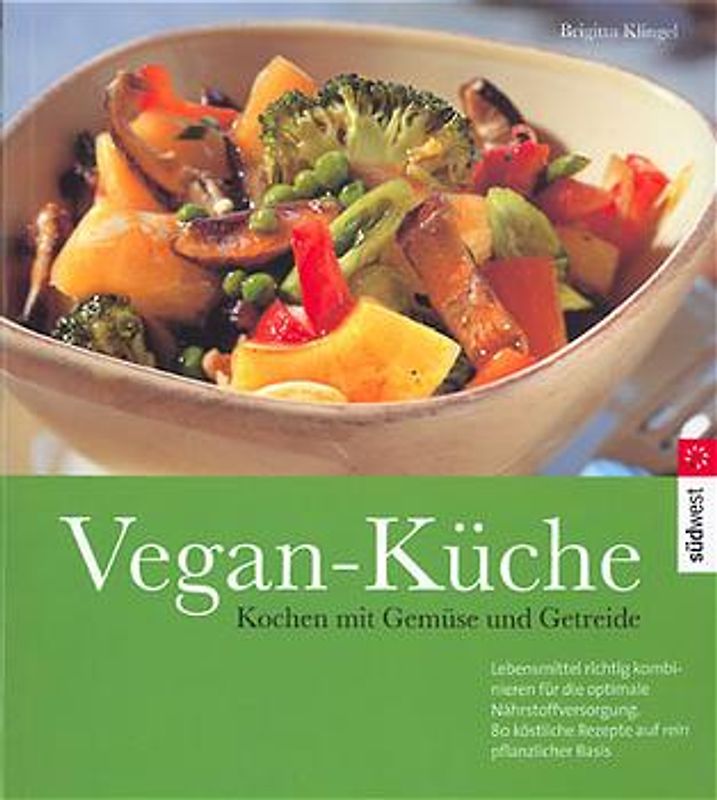 Vegan-Küche-Kochen mit Gemüse und Getreide