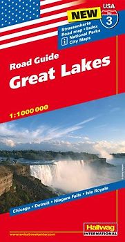 Great Lakes Strassenkarte 1:1 Mio., Road Guide Nr. 3