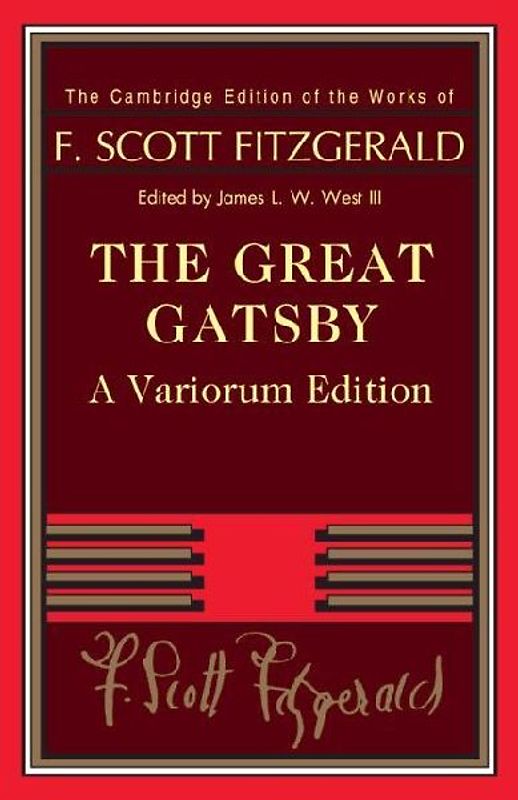 The Great Gatsby - Variorum edition