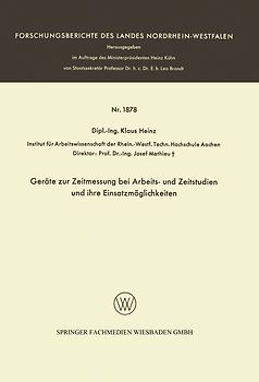 Geräte zur Zeitmessung bei Arbeits- und Zeitstudien und ihre Einsatzmöglichkeiten