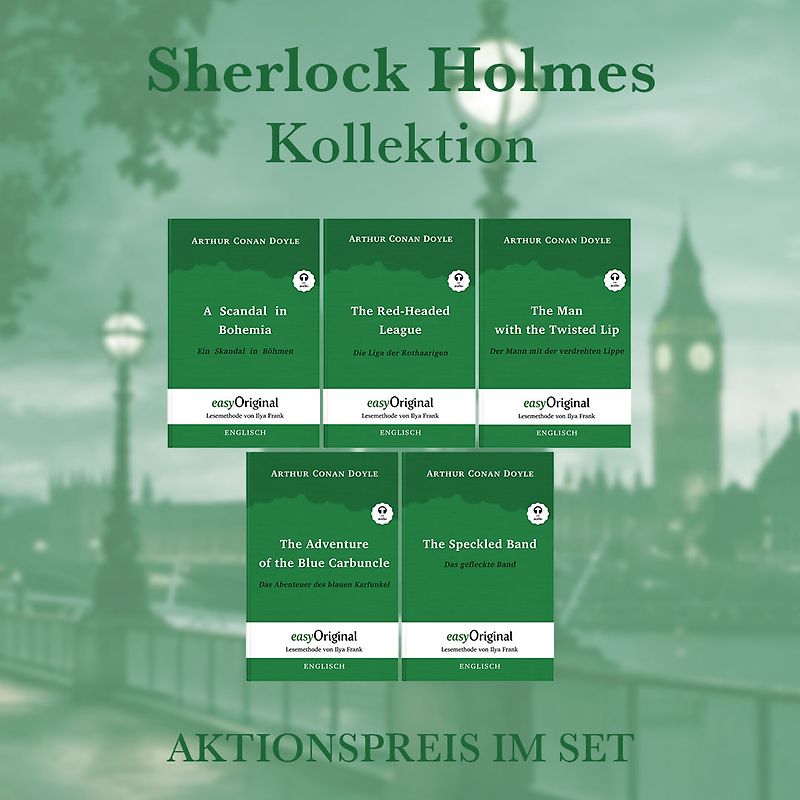 Sherlock Holmes Kollektion (Bücher + 5 Audio-CDs) - Lesemethode von Ilya Frank