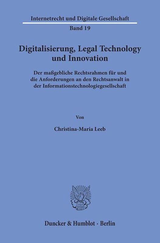 Digitalisierung, Legal Technology und Innovation.