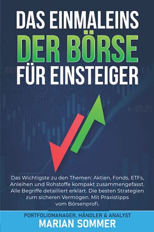 DAS EINMALEINS DER BÖRSE FÜR EINSTEIGER: Das Wichtigste zu den Themen: Aktien, Fonds, ETFs, Anleihen und Rohstoffe kompakt zusammengefasst.