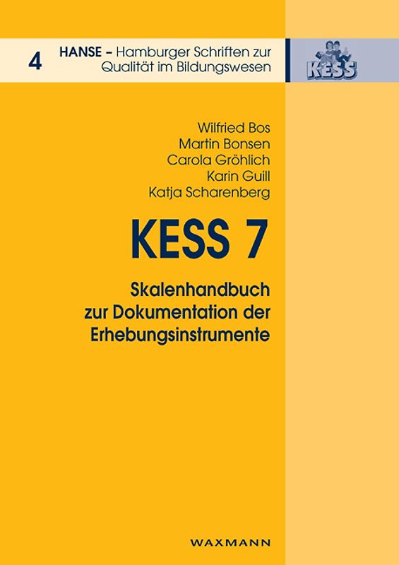 KESS 7 - Skalenhandbuch zur Dokumentation der Erhebungsinstrumente