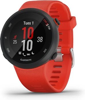 Garmin Forerunner 45 noir et bracelet en silicone rouge
