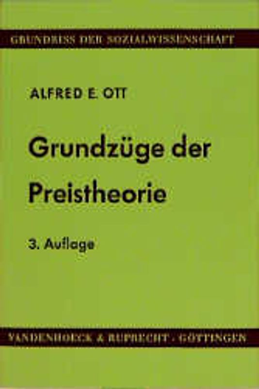 Grundzüge der Preistheorie