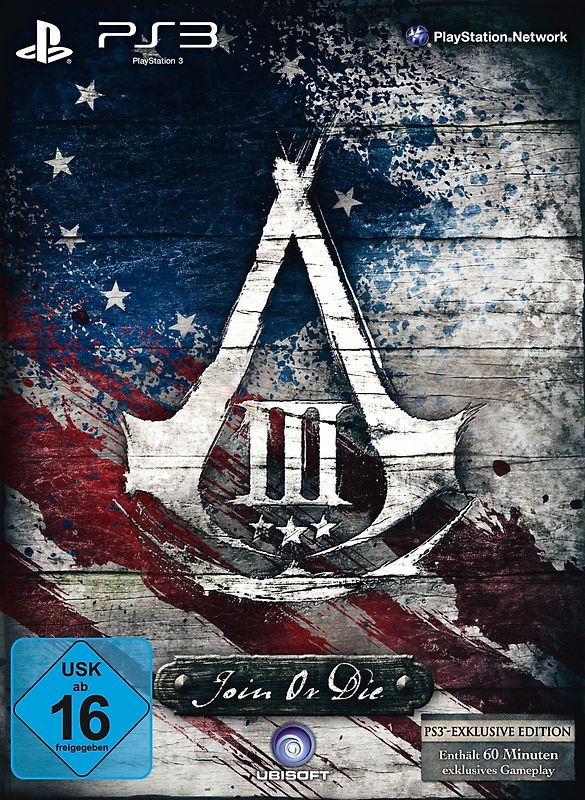 Assassin's Creed III [Join or Die Edition, inkl. Medaillon und George Washingtons Notizbuch] PlayStation 3