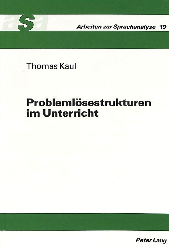 Problemlösestrukturen im Unterricht