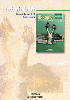 Biologie - Ausgabe Volk und Wissen. Brandenburg / 9./10. Schuljahr - Arbeitsheft