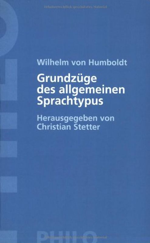 Grundzüge des allgemeinen Sprachtypus