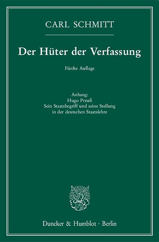 Der Hüter der Verfassung.