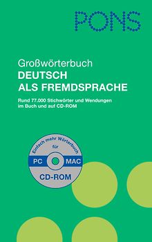 PONS Großwörterbuch Deutsch als Fremdsprache mit CD-ROM