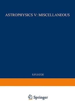 Astrophysics V: Miscellaneous / Astrophysik V: Verschiedenes