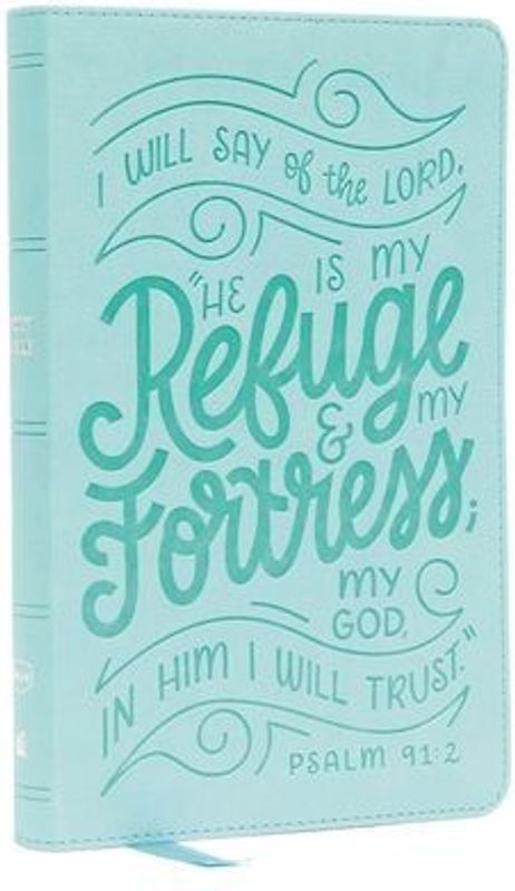 Nkjv, Thinline Youth Edition Bible, Verse Art Cover Collection, Turquoise Leathersoft, Red Letter, Comfort Print
