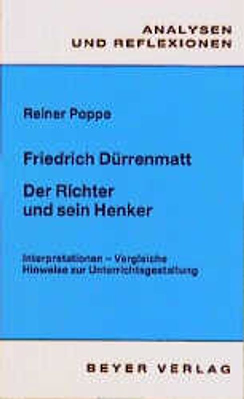 Dürrenmatt, Friedrich - Der Richter und sein Henker