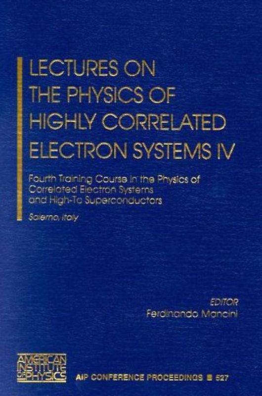 Lectures on the Physics of Highly Correlated Electron Systems IV