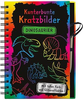Kunterbunte Kratzbilder: Dinosaurier