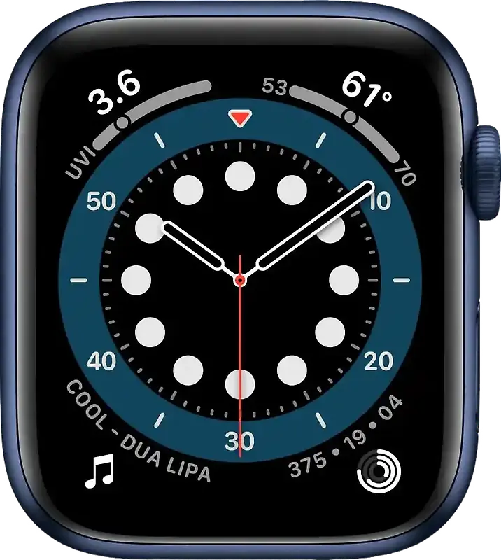 Apple Watch Series 6 40 mm Boîtier aluminium bleu [Wi-Fi]