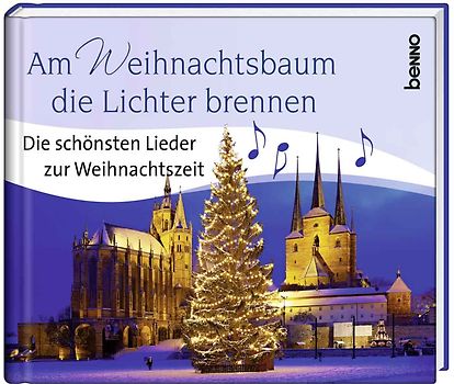 Am Weihnachtsbaum die Lichter brennen