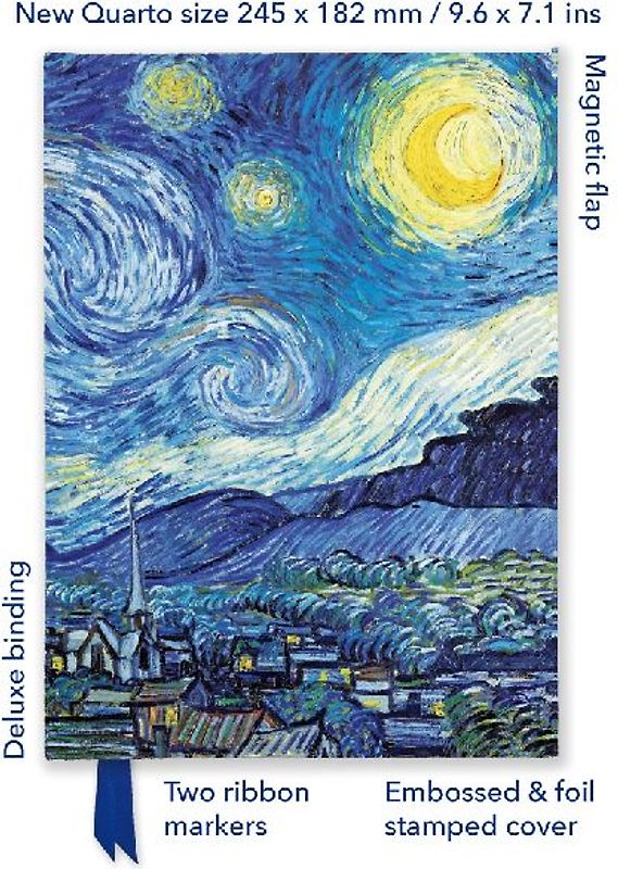 Vincent Van Gogh: The Starry Night (Foiled Quarto Journal)