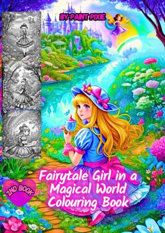 Fairytale Girl in a Magical World Colouring Book: 2nd Book