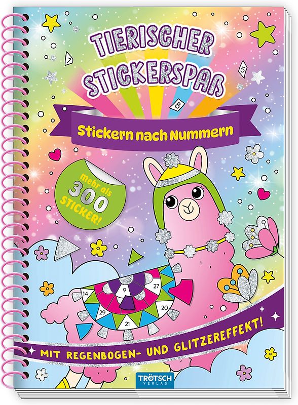 Trötsch Beschäftigungsbuch Stickerbuch Tierischer Stickerspaß
