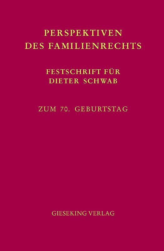 Perspektiven des Familienrechts