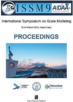 AIDAA-ISSM9 International Symposium on Scale Modeling. Proceedings (02-04 March 2022, Napoli Italy)