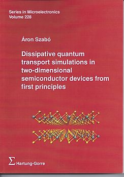 Dissipative quantum transport simulations in two-dimensional semiconductor devices from first principles