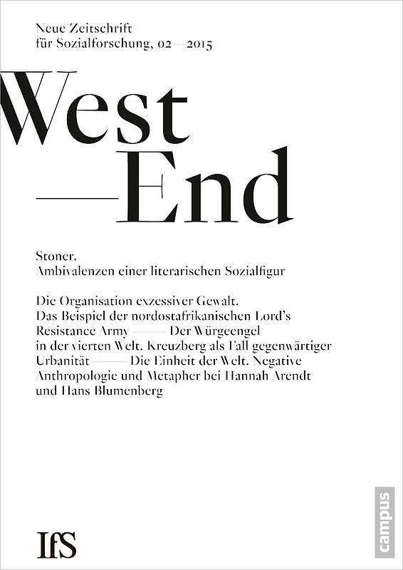 WestEnd 2015/2: Stoner - Ambivalenzen einer literarischen Sozialfigur
