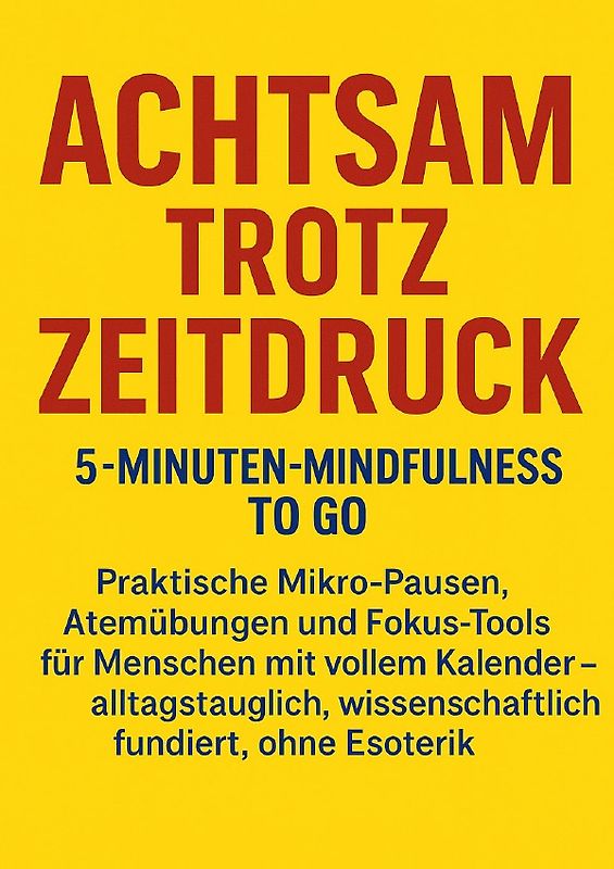 Achtsam trotz Zeitdruck: 5-Minuten-Mindfulness to go
