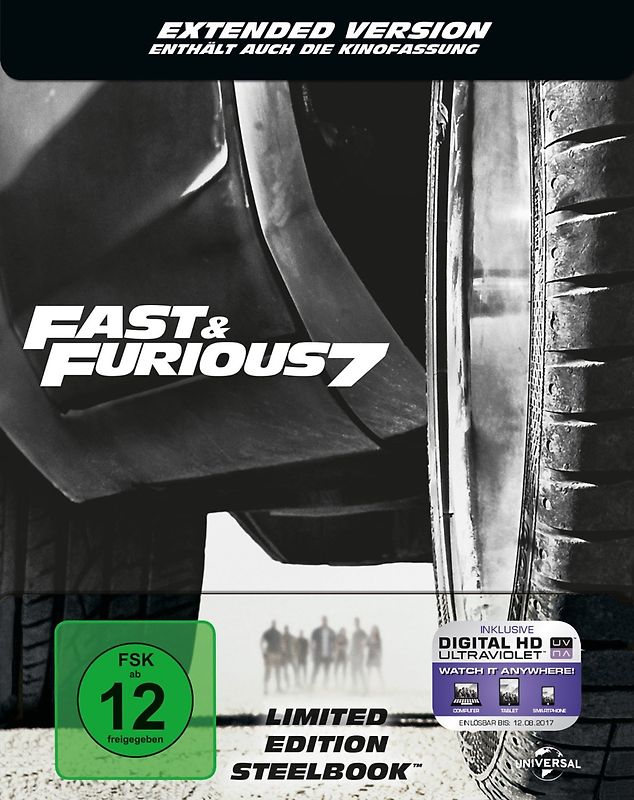 Fast & Furious 7 - Extended Version [Steelbook] Blu-ray Disc