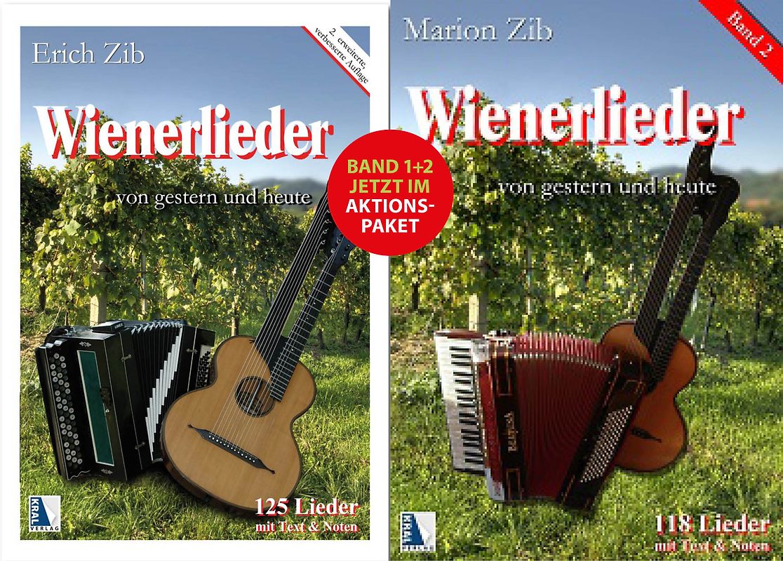 Wienerlieder Band 1 + Band 2 - AKTIONSPAKET