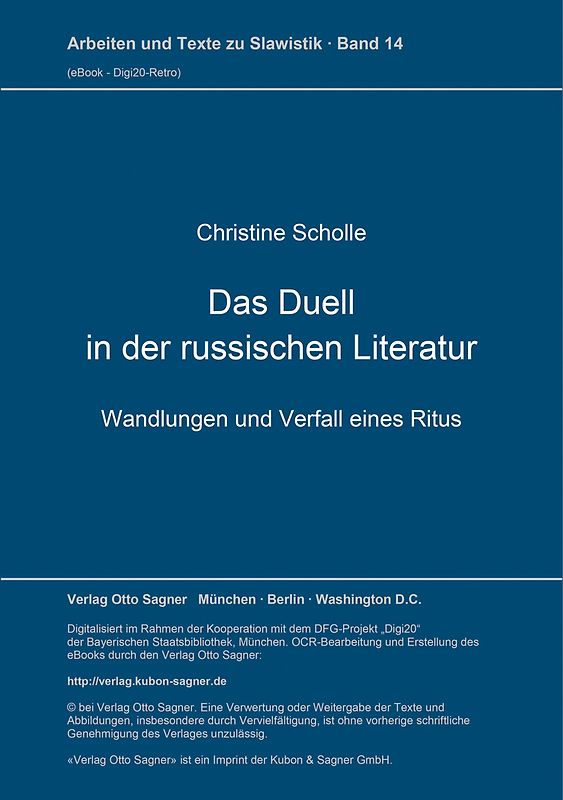 Das Duell in der russischen Literatur