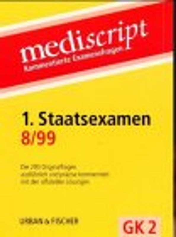 1. Staatsexamen 8/99