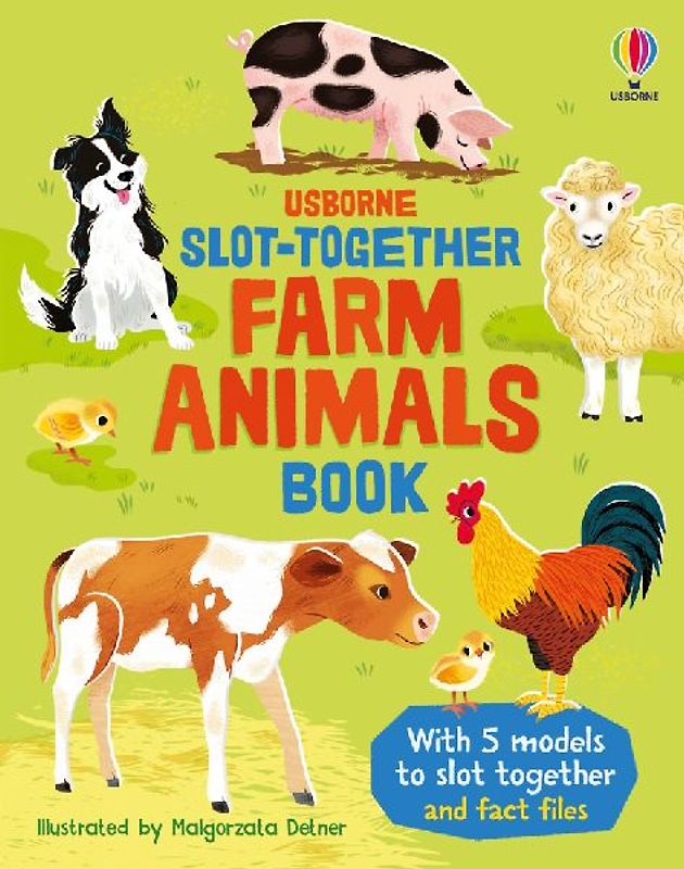 Slot-Together Farm Animals Book