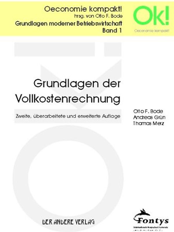 Grundlagen der Vollkostenrechnung
