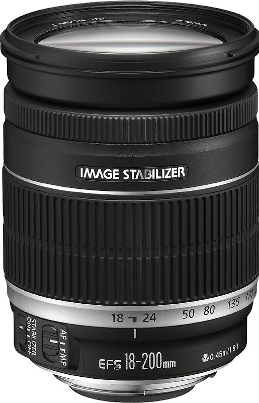 Canon EF-S 18-200 mm F3.5-5.6 IS 72 mm Filtergewinde (Canon EF-S Anschluss) schwarz