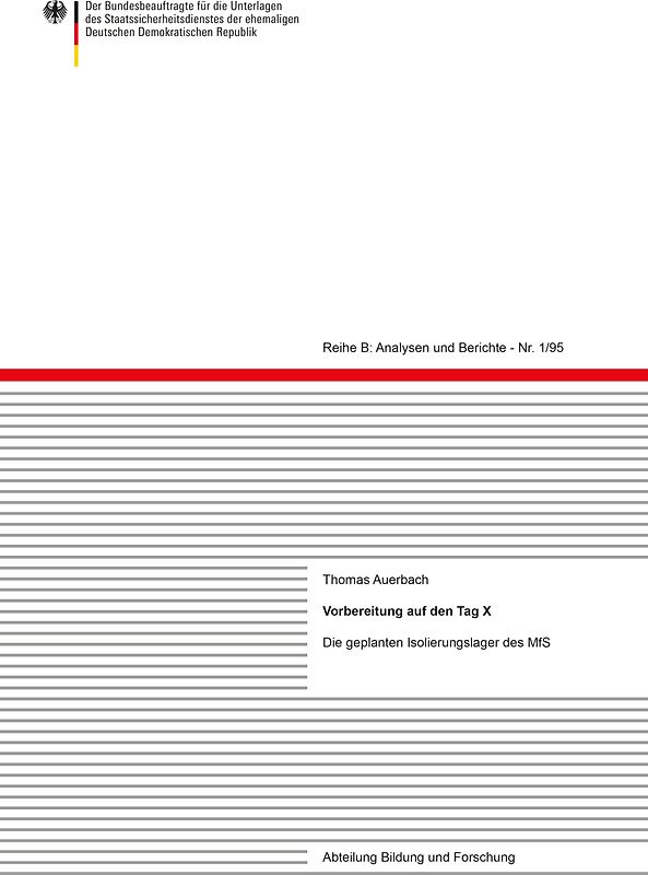 Vorbereitung auf den Tag X