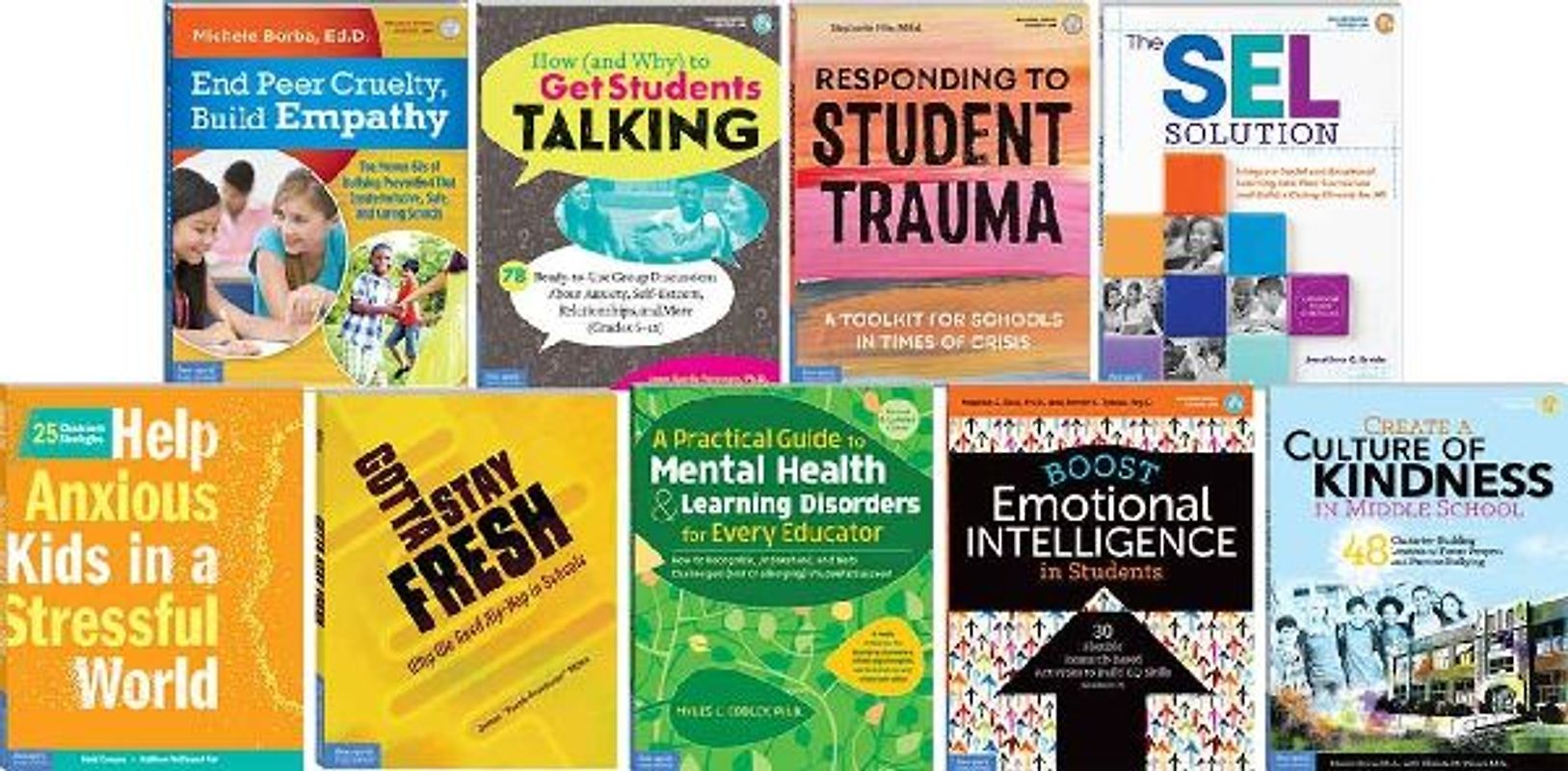 Mental Health Educator Resources, Middle and High School 9-Book Set