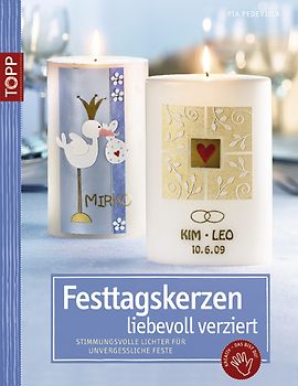 Festtagskerzen liebevoll verziert