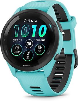 Garmin Forerunner 265 46 mm turquesa/negro con correa de silicona turquesa/negro