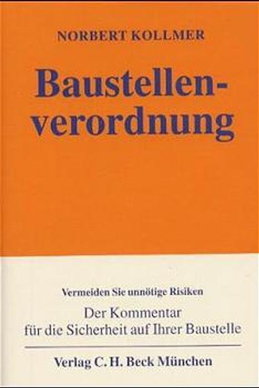 Baustellenverordnung (BaustellV)